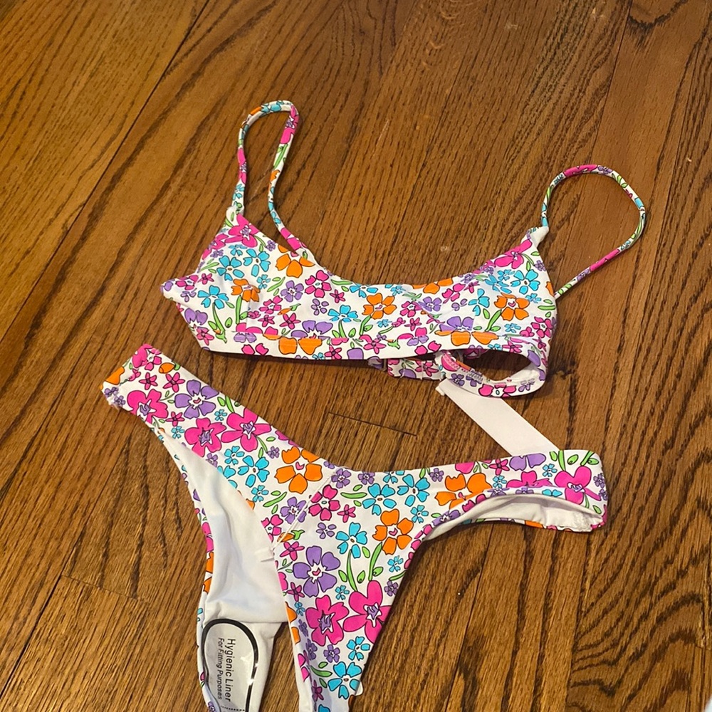 Bali citrus floral bikini from bright swimwear